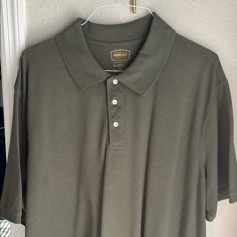 The Foundry Supply Co. Men's Dark Green Polo Shirt